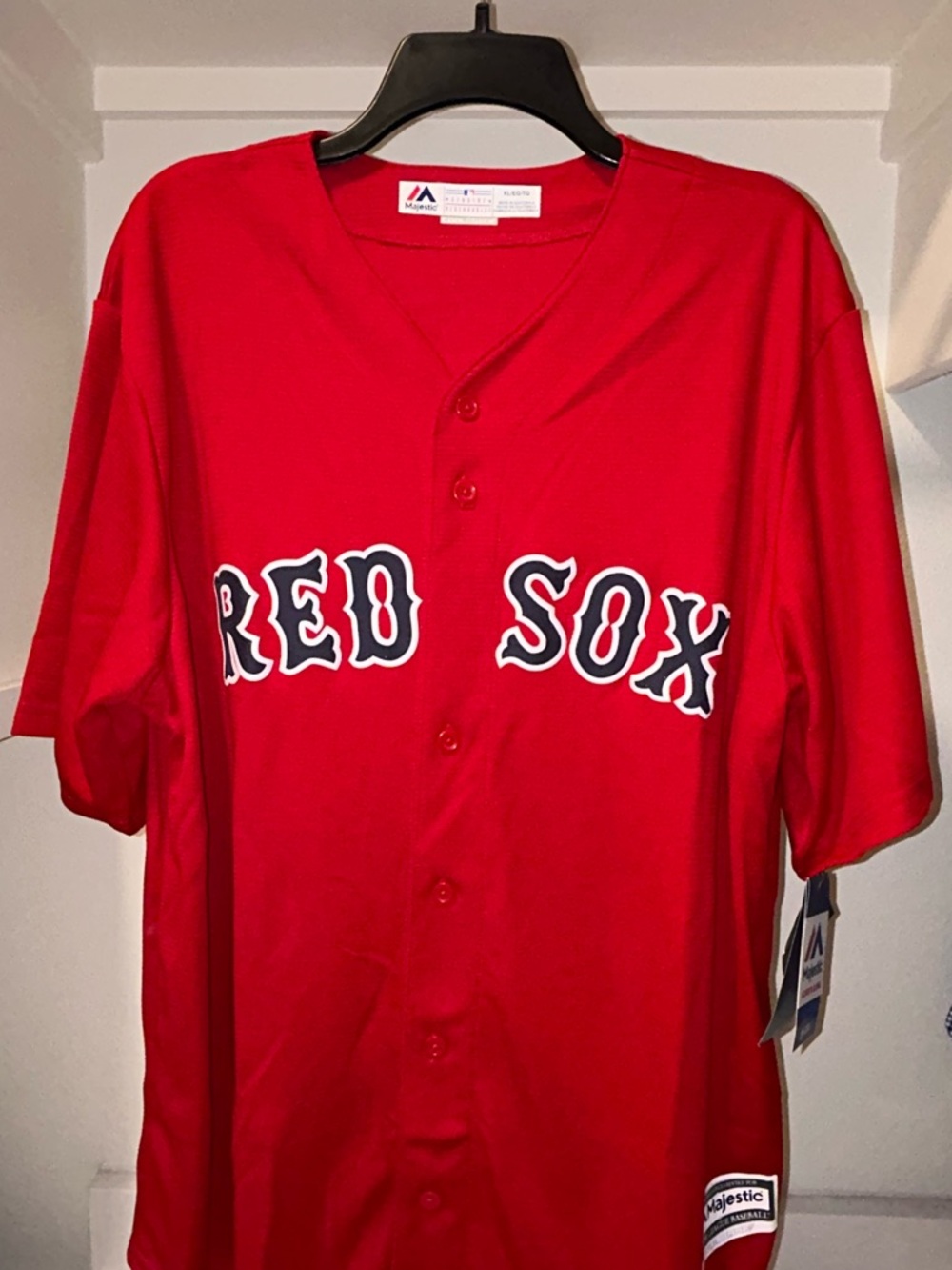 ⚾️🏟️ Boston Red Sox Majestic RED MLB Baseball Jersey 🏟️⚾️